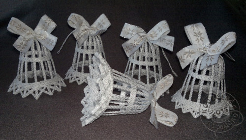 Zvonek BÍLOSTŘÍBRNÝ 6 cm — foto 2