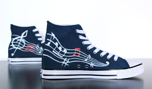 Notové kecky - navy — foto 3