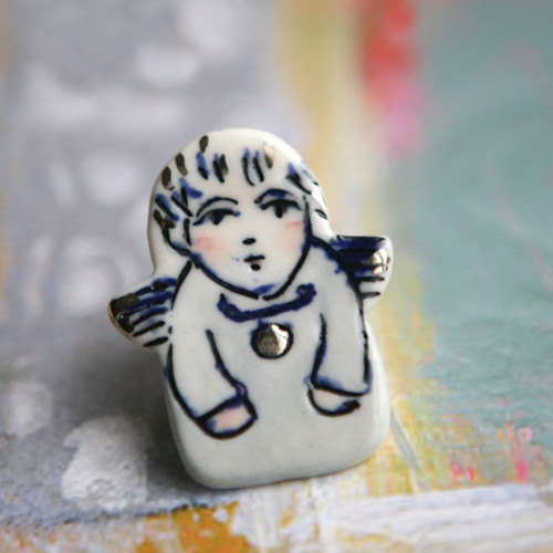 Anděl Kubíček (porcelán.brož) — foto 2