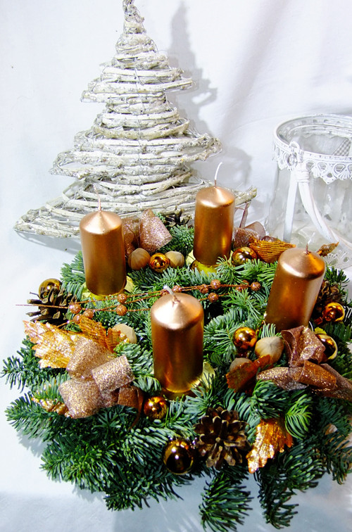 Adventní věnec - Měděný — foto 2