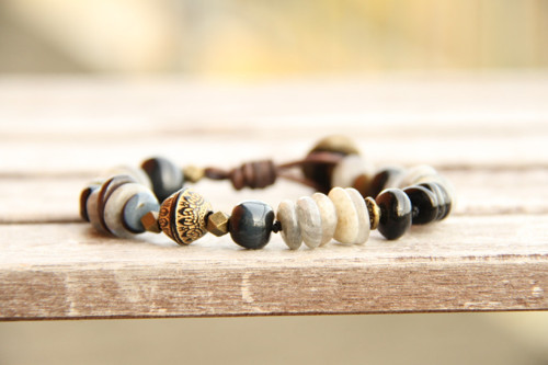 Bohemian labradorit/onyx — foto 2