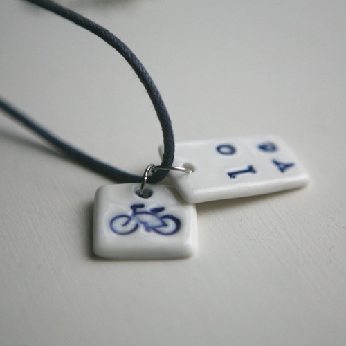 Love cycling blue (porcelán) — foto 3