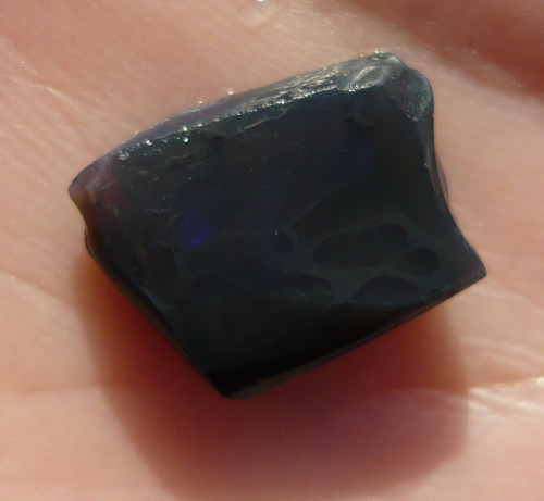 Drahý Černý Opál Krystal Lightning Ridge Austrálie — foto 4