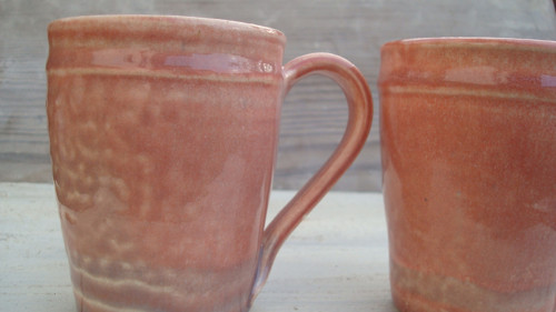 Latté šálky sytě růžové — foto 6