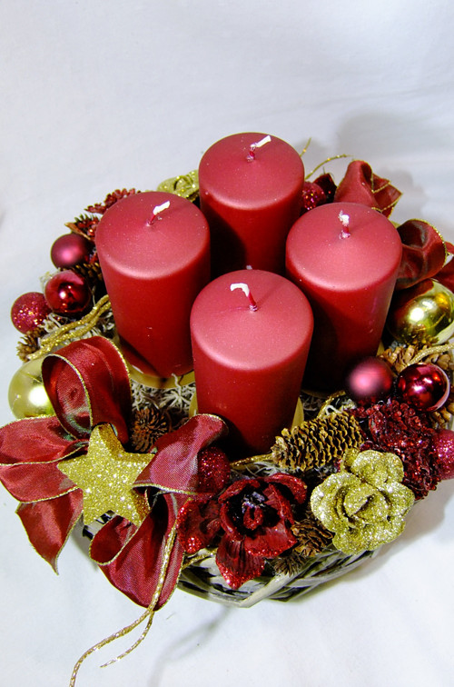 Adventní dekorace - Dark red — foto 5