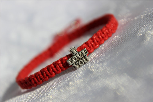 I Love You.. Náramek macramé (Kabbalah) — foto 2