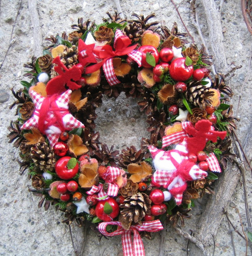 Adventní věneček na dveře — foto 2