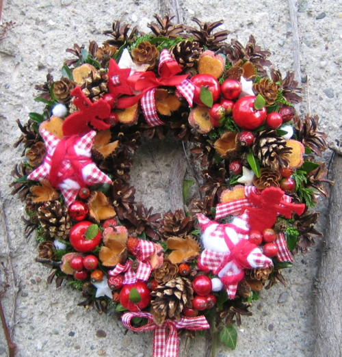 Adventní věneček na dveře — foto 4