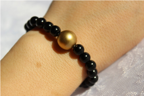 Black and gold.. Elegantní náramek — foto 4