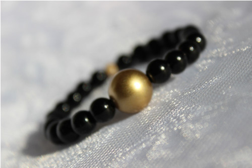 Black and gold.. Elegantní náramek — foto 6