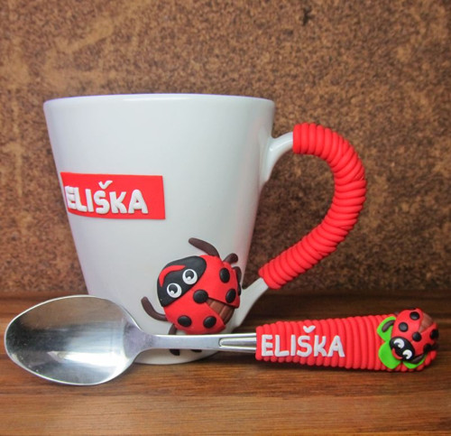 Hrníček + lžička se jménem - BERUŠKA — foto 2
