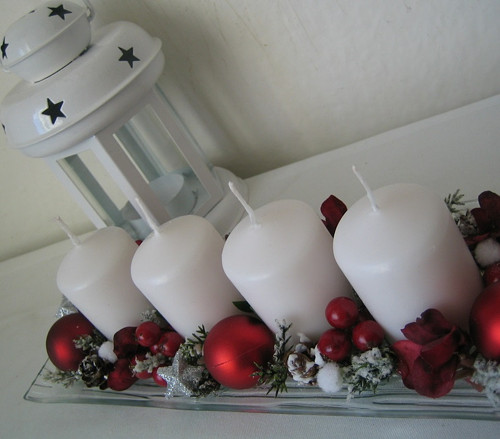 Adventní svícen na skle — foto 3