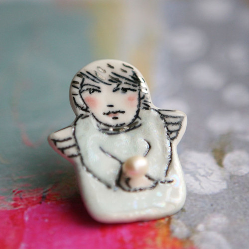 Anděl Julek (porcelán.brož) — foto 3