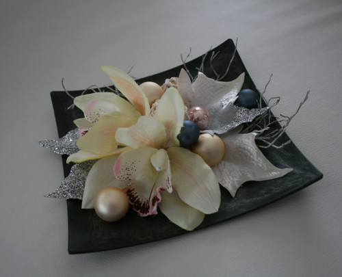 Vánoční dekorace - vánoční orchidej — foto 3