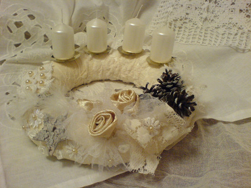 Adventní věnec zlatobílý — foto 3