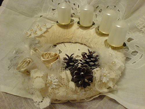Adventní věnec zlatobílý — foto 4