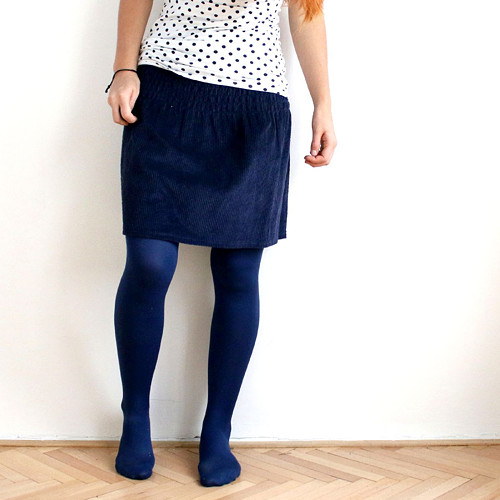 Manžestrová sukně / tm.modrá :) — foto 2
