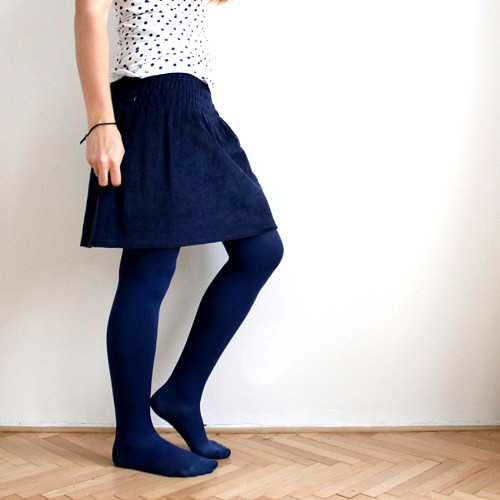 Manžestrová sukně / tm.modrá :) — foto 4