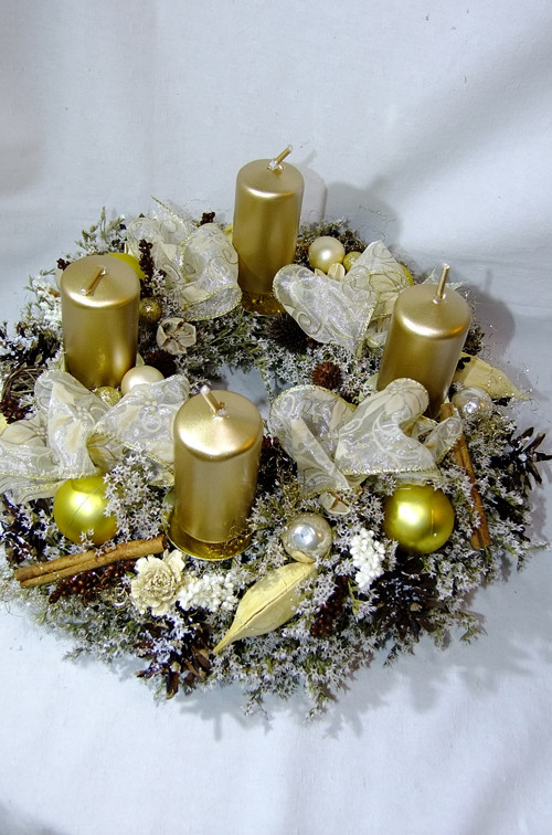 Adventní věnec - Zlatíčko — foto 3