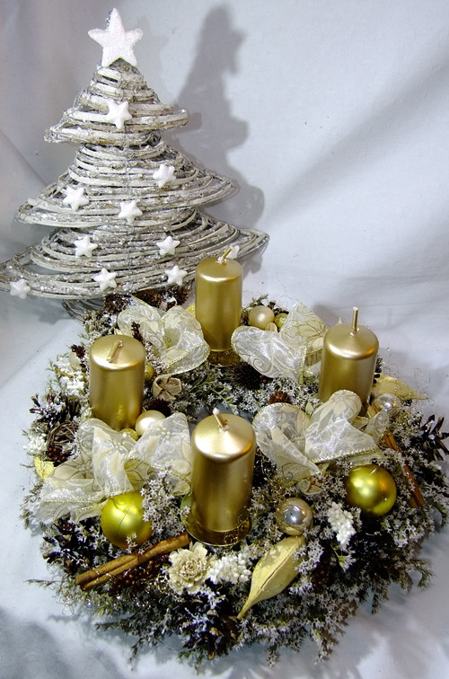 Adventní věnec - Zlatíčko — foto 5