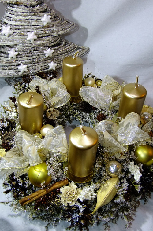 Adventní věnec - Zlatíčko — foto 6