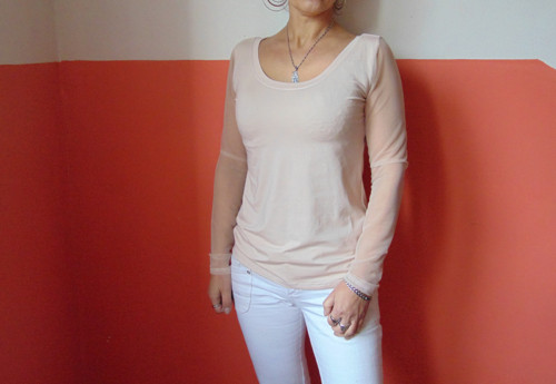 Pudrové -dl. rukáv — foto 2