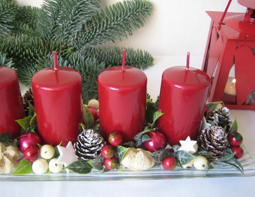 Adventní skleněný tácek — foto 2