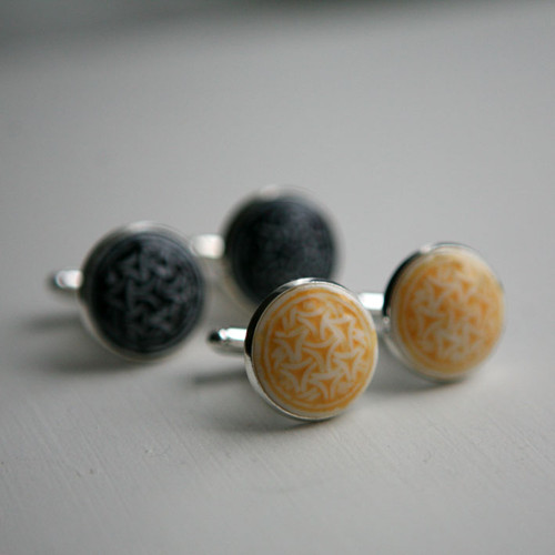 Manžetové knoflíčky (porcelán) — foto 3
