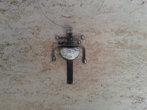 Mechový achát - letovaný šperk — foto 2