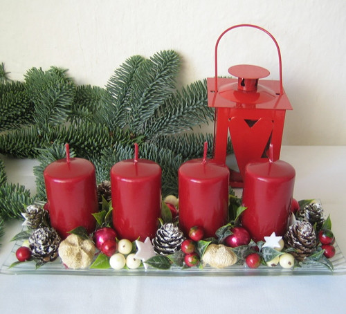 Adventní skleněný tácek — foto 4