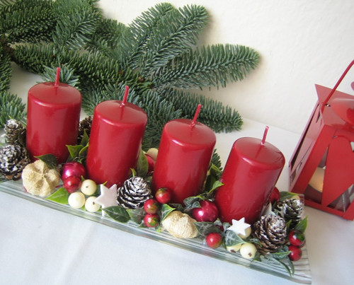 Adventní skleněný tácek — foto 5