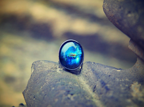 Nerezový prsten...." Deep blue sea " — foto 3