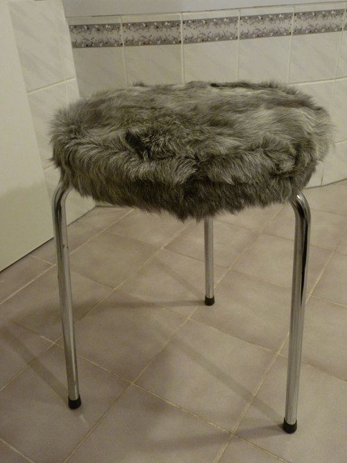 Kožešinová taburetka Winter style — foto 5