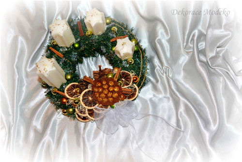 Adventní věnec "Třpyt s vůni Vánoc" - SLEVA!!! — foto 3