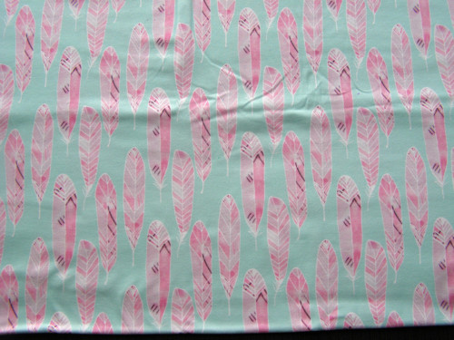Úplet peříčka bio úplet - 1 yard — foto 2