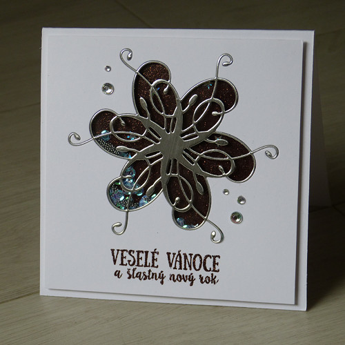 Vánoční přání - vločka (hrkačka) — foto 2
