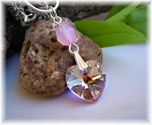 Náhrdelník Swarovski lila — foto 3