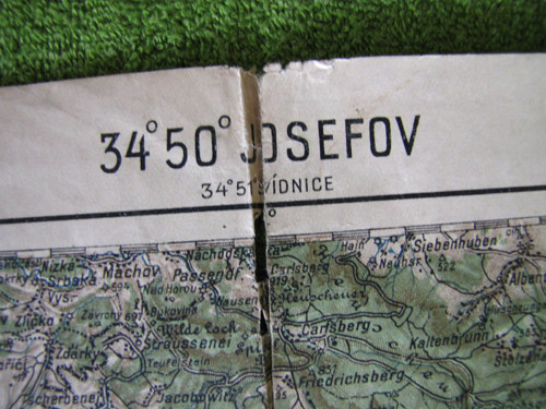 Stařičká mapa Josefova, 1922. // SLEVA. — foto 2