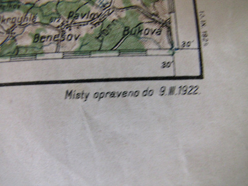 Stařičká mapa Josefova, 1922. // SLEVA. — foto 4
