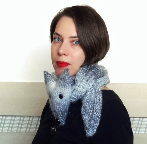 Polární lišáček Lú - šála ^..^ — foto 3