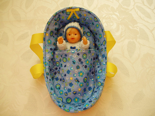 Taška,postýlka pro panenku (14 cm) — foto 2