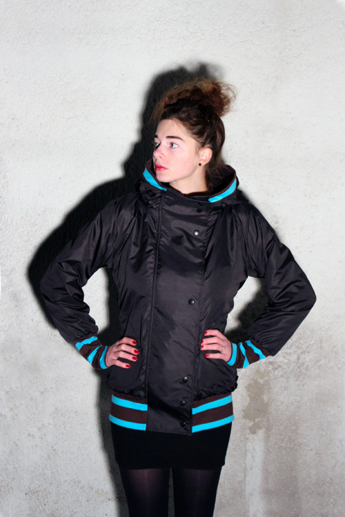 Bunda DUNKEL braun/ blau — foto 2