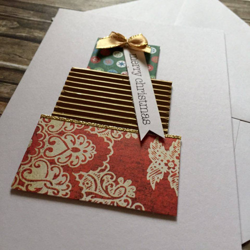 Přání "merry christmas" s dárkem — foto 2