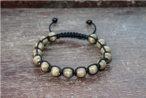 Pánský náramek dřevěný (shamballa) — foto 2