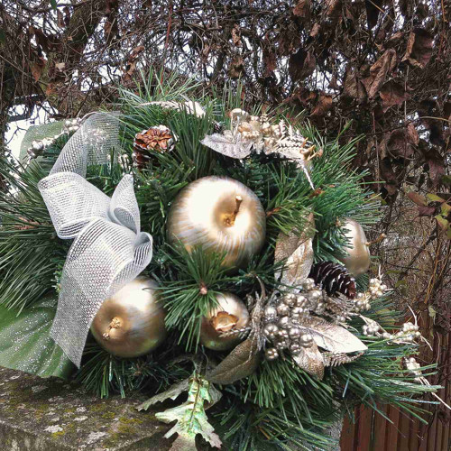 Vánoční kytice - 45 cm — foto 2