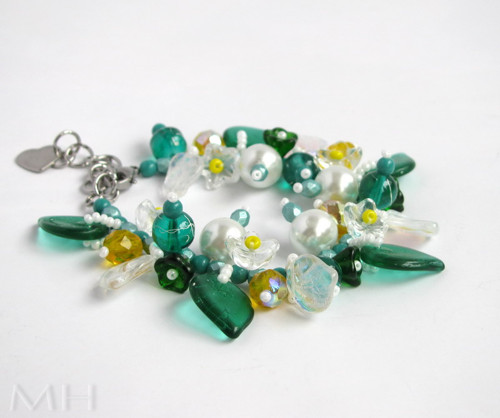Beaded Bracelets - Mint and Chamomile — foto 3