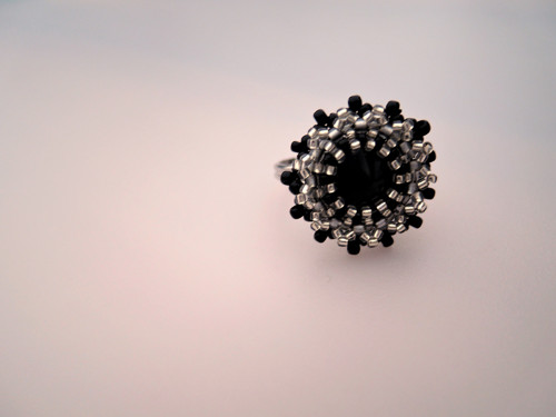 Swarovski prsten "Black star"- dospělácký! — foto 3