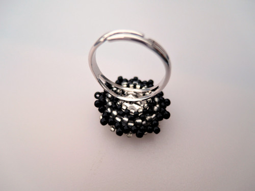 Swarovski prsten "Black star"- dospělácký! — foto 5