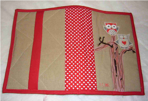 Obal na knihu - patchwork a sovičky 1 — foto 2