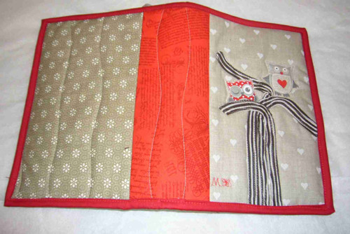 Obal na knihu - patchwork a sovičky 2 — foto 2